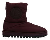 Dolce & Gabbana Bordeaux Nylon Boots Padded Mid Shoes -   -  Dolce & Gabbana.